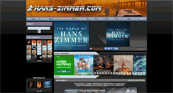 Desktop Screenshot of hans-zimmer.com