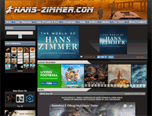 Tablet Screenshot of hans-zimmer.com